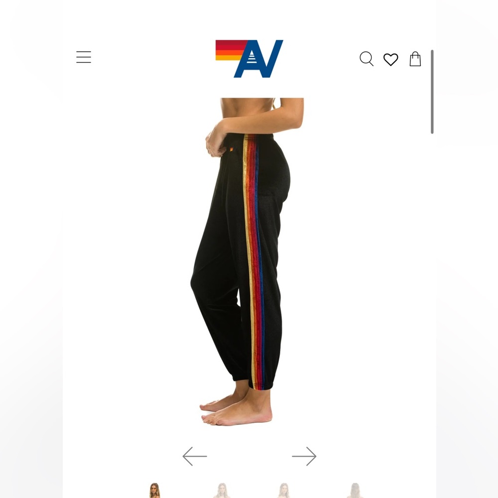 Black aviator sweatpants